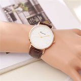 Snake Stripe Leather Quartz Watches Men