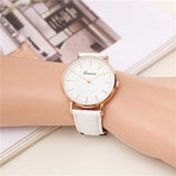 Snake Stripe Leather Quartz Watches Men